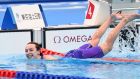 Ellen Keane  after winning the women’s 100m breaststroke swimming event: ‘We’re being treated as equals to Olympians. We’re just athletes who happen to have a disability.’ Photograph: Kazuhiro Nogi/AFP via Getty