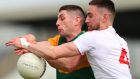 Kerry’s Paul Geaney and Padraig Hampsey of Tyrone in the  Football League Division 1 semi-final at Fitzgerald Stadium, Killarney, on August 6th. Photograph: James Crombie/Inpho