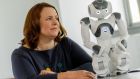 Debbie Woodward with Nao, a programmable humanoid robot. Photograph: James Connolly