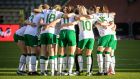 The Republic of Ireland women’s team will receive the same international match fees as the men’s side from now on. Photograph: Patrick Smets/Inpho