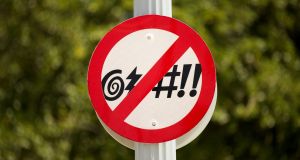 Most people who yell swear words around the house would prefer not to see them on banners or badges or coming out of politicians’ mouths. Photograph: iStock