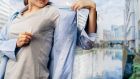 Sweat stains can be sneaky: When possible, wear a cotton undershirt that can absorb underarm sweat and stand up to more frequent laundering. Photograph: iStock