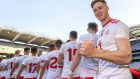 Tyrone’s Conor Meyler celebrates after their All-Ireland SFC semi-final win over Kerry at Croke Park on August 28th. Photograph: James Crombie/Inpho