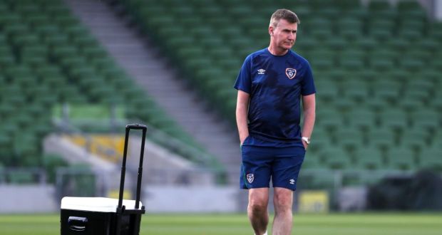 Republic of Ireland manger Stephen Kenny during a training session at The Aviva Stadium, Dublin, on September 6th. Photograph: Niall Carson/PA Wire