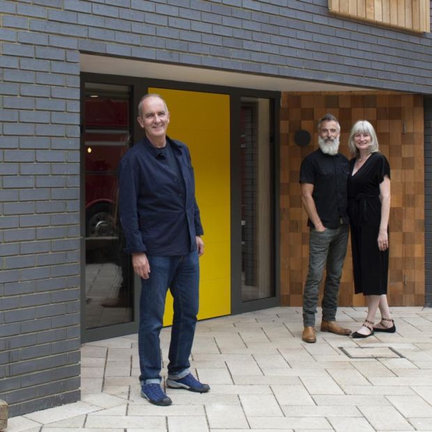 Kevin McCloud with contributors on Grand Designs. Photograph: Channel 4