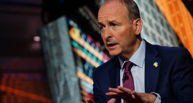 Taoiseach Micheál Martin has said he will not be making commitments to US companies that Ireland will be keeping its 12.5 per cent corporate tax rate.  Photograph: Christopher Goodney/ Bloomberg