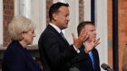 Tánaiste and Minister for Enterpriser Leo Varadkar (centre): ‘What has worked for us is having a low rate of corporation profit tax.’ Photograph: Alan Betson/ The Irish Times