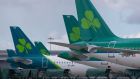 Aer Lingus said it lost €563 million last year amid the pandemic, and indicated that it may forge ahead with cuts unilaterally. Photograph: Colin Keegan/Collins 