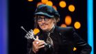 US actor Johnny Depp receives the Donostia Award for his career, in the 69th San Sebastian Film Festival. Photograph: Ander Gillenea/AFP via Getty