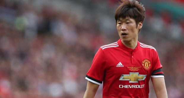 Park Ji-sung wants United fans to refrain from singing a song that contains references to dog meat in South Korea. Photograph: Robbie Jay Barratt/Getty Images