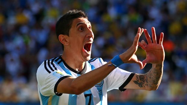 Ángel di María from Argentina. Photo: Julian Finney/ Getty Images