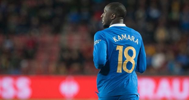 Glen Kamara was heavily booed during Rangers’ defeat away to Sparta Prague. Kamara alleged suffering racist abuse while playing against Slavia Prague last March.  Photograph: Craig Foy/Getty Images