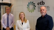 From left: Andy McGovern, director of organisation support and development at Donegal ETB; Anne McHugh, the ETB’s chief executive; and Ciaran Cunningham, head of IT.