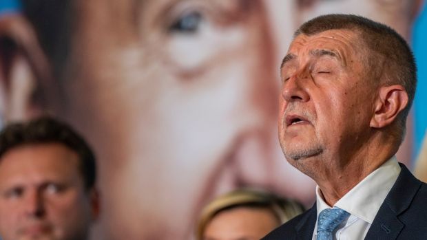 Voters have handed a defeat to Czech prime minister Andrej Babis’s ANO party, giving their backing to centre-right opposition group Together in a surprise result. Photograph: Martin Divisek/EPA