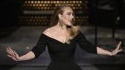 Adele hosting Saturday Night Live in October 2020, a rare public appearance during a six-year hiatus. Photograph: Will Heath/NBC via Getty