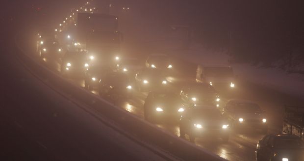 The warnings of dense fog with poor visibility have prompted the Road Safety Authority to issue its own alert. File photograph: Alan Betson/The Irish Times