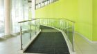 Inclusive workplaces may  install wheelchair ramps, automatic doorways, accessible bathrooms, handrails and stairlifts for those with mobility challenges. 