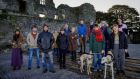 Campaigners and concerned citizens at Manorhamilton Castle,  Co Leitrim, who oppose plans to prospect for gold and silver locally. Photograph: James Connolly