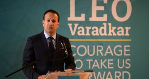 Leo Varadkar in 2017, the year he told  the Dáil that, having seen children with scoliosis when he was a medical student: ‘I vowed to myself that if I ever had the privilege to hold political office, to be minister for health or taoiseach, I would try to do something about this.’ Photograph: Dara Mac Dónaill 