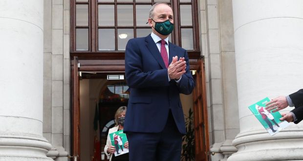 Taoiseach Micheál Martin said he was a ‘strong believer in antigen testing’ and its further use would be considered by the Government over the next 24 hours. Photograph: Brian Lawless/PA Wire