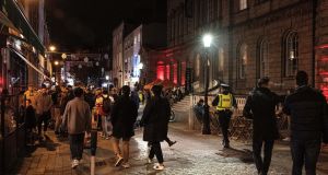 A busy South William Street on Friday night: Government sources have  pushed back against criticism from the hospitality sector, arguing it was reopening amid heightened concern and climbing infection numbers. Photograph: Damien Eagers/The Irish Times