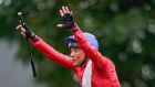 Frankie Dettori: ‘I’ll either get out with an injury or because nobody will put me up.’ Photograph: Alan Crowhurst/Getty Images
