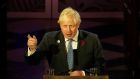 British prime minister Boris Johnson: ‘When it comes to tackling climate change, words without action, without deeds are absolutely pointless’.  Photograph: Alberto Pezzali/PA Wire
