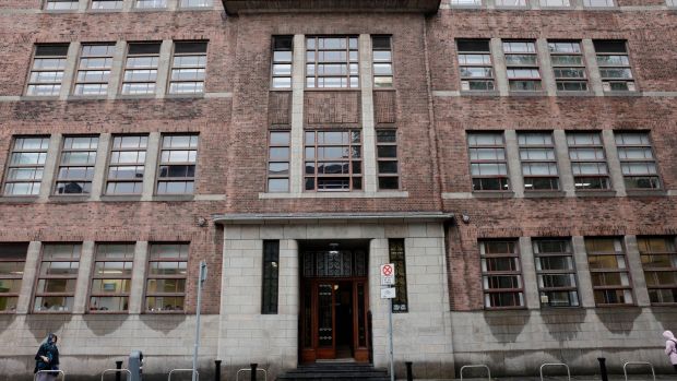 Cathal Brugha Street main entrance to the old Restoration College.  Photograph: Alan Betson / The Irish Times
