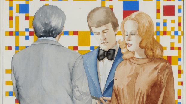 Three People and a Piet Mondrian, Robert Ballagh €1,000–€1,500