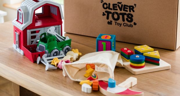 A monthly sample from the toy rental club Clevertots.ie 