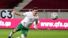 Ireland’s Josh Cullen has a late effort on goal during the friendly against Hungary in Budapest. Photo: Laszlo Geczo/Inpho