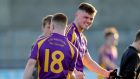 Kilmacud Crokes’ Anthony Quinn and Tom Fox celebrate after their quarter-final win over Na Fianna. Photo: Bryan Keane/Inpho