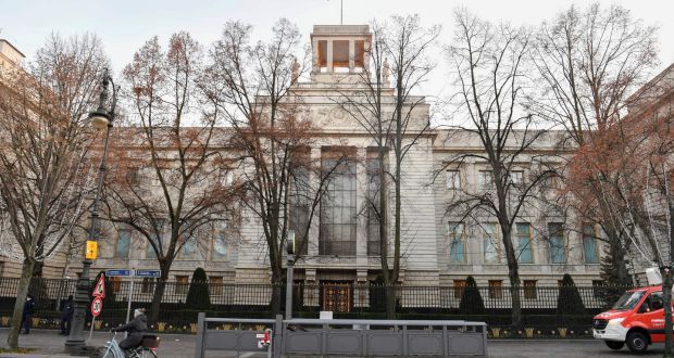  Russian embassy in Berlin:  Just after 7am on October 19th, Berlin police discovered the lifeless body of a man on the pavement of Behrenstrasse. Photograph:  John MacDougall/AFP via Getty