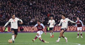  Pablo Fornals of West Ham United scores  his  side’s second goal. Photograph: Alex Pantling/Getty Images