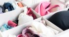 Although it’s tempting to leave pretty bras hanging on door knobs or chairs, be sure to carefully put them away. Photograph: iStock