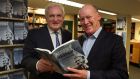 Former taoiseach Bertie Ahern with Conor Lenihan at the  launch of Mr Lenihan’s book, Albert Reynolds, Risk Taker for Peace. Photograph: Nick Bradshaw