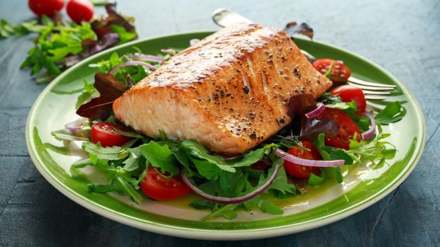 Oily fish such as salmon, mackerel and sardines are a great source of omega 3 and iodine
