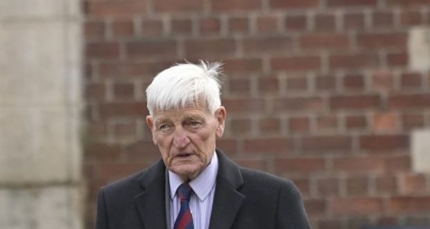 British army veteran Dennis Hutchings arriving at Laganside Courts in Belfast for his trial in October. Photograph: Mark Marlowe/PA Wire
