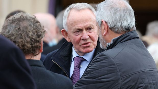 Leslie Buckley, former INM Chairman, at the funeral. Photograph Nick Bradshaw/The Irish Times