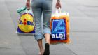 O’Connor recalls the ‘eye-watering’ cost of groceries at Aldi’s Irish rivals before it (and its German discounter counterpart Lidl) entered the market. Photograph: Ulrich Baumgarten via Getty 