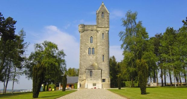 The Ulster Tower is a replica of Helen’s Tower, a Victorian folly built in famine times by Lord Dufferin on the Clandeboye estate in Co Down. Photograph: myLoupe/Universal Images Group via Getty Images