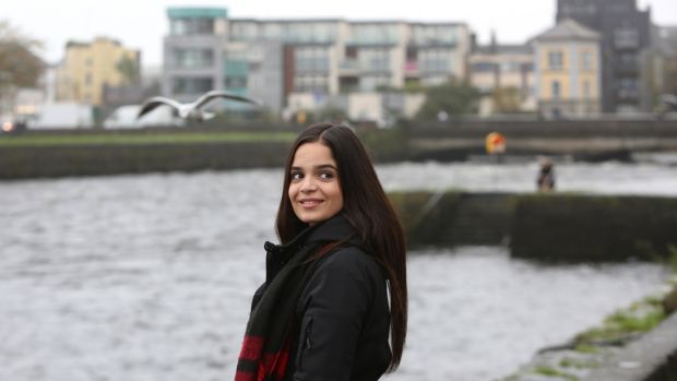 Amanie Issa who grew up in Bethlehem in Palestine, came to Ireland in 2020 and has completed a master’s in law at the Irish Centre for Human Rights at NUI Galway. Photograph: Joe O’Shaughnessy