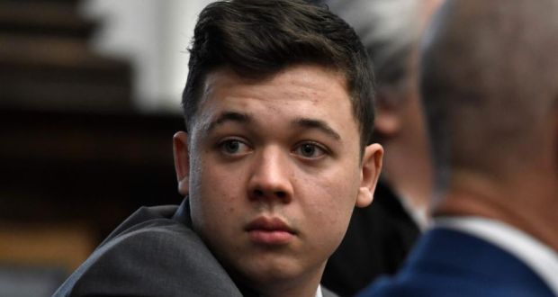 The defence argued that Kyle Rittenhouse had been repeatedly attacked and had shot the men in fear for his life. Photograph: Sean Krajacic/Pool/AFP via Getty