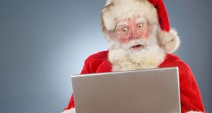 Santa clause: There could be nasty surprises for anyone purchasing gifts online this Christmas. Photograph: iStock