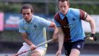 UCD’s Matteo Romoli and Ross Canning of Three Rock Rovers. Photograph: Bryan Keane/Inpho