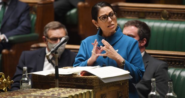 British home secretary Priti Patel had been due to attend talks in Paris on Sunday on the crisis over migrants crossing the  Channel. Photograph: Jessica Taylor/EPA/UK Parliament
