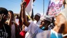 Sudanese anti-coup protesters take to the streets during a demonstration in Khartoum. Photograph: EPA/STR