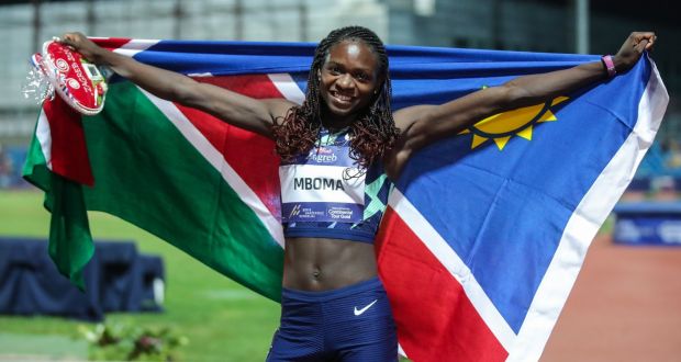 Christine Mboma of Namibia breaks the rally record with a time of 22.04 in the women’s 200m during the IAAF World Challenge Zagreb 2021 in Croatia on September 14th. Photograph: Goran Stanzl/Pixsell/MB Media/Getty Images