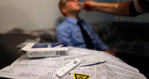 Teachers’ unions and principals’ groups have said it is too early to tell how the system of providing free antigen tests is working. Photograph: Alan Betson
