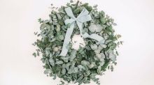 Luxury Eucalyptus Christmas Wreath by New Moon Blooms, €80 at Gifted, the Contemporary Craft and Design Fair, RDS, Dublin 